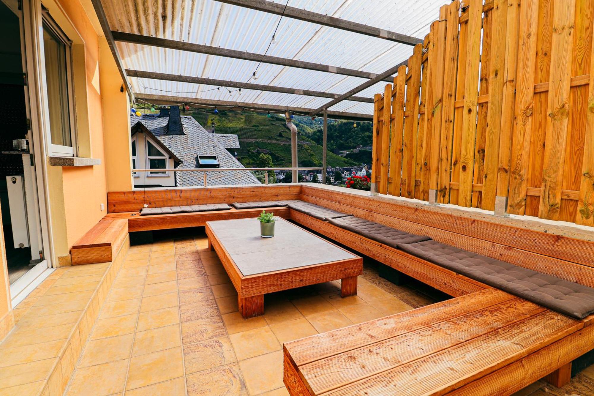 Chill Out Area, Grandiose Aussicht, Haengematte, Smart Tv, Netflix Apartman Zell an der Mosel Kültér fotó